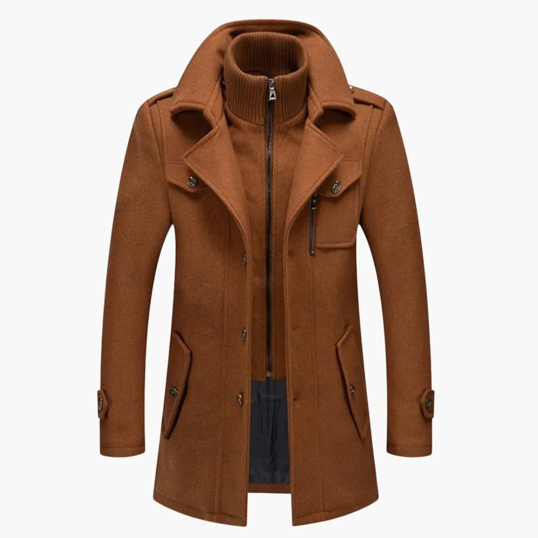 Manteau d’hiver pour homme avec fermeture éclair
