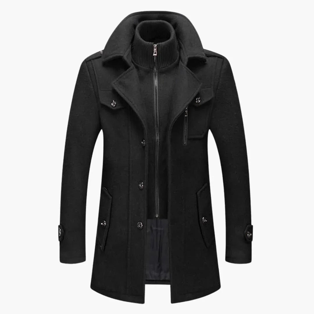 Manteau d’hiver pour homme avec fermeture éclair