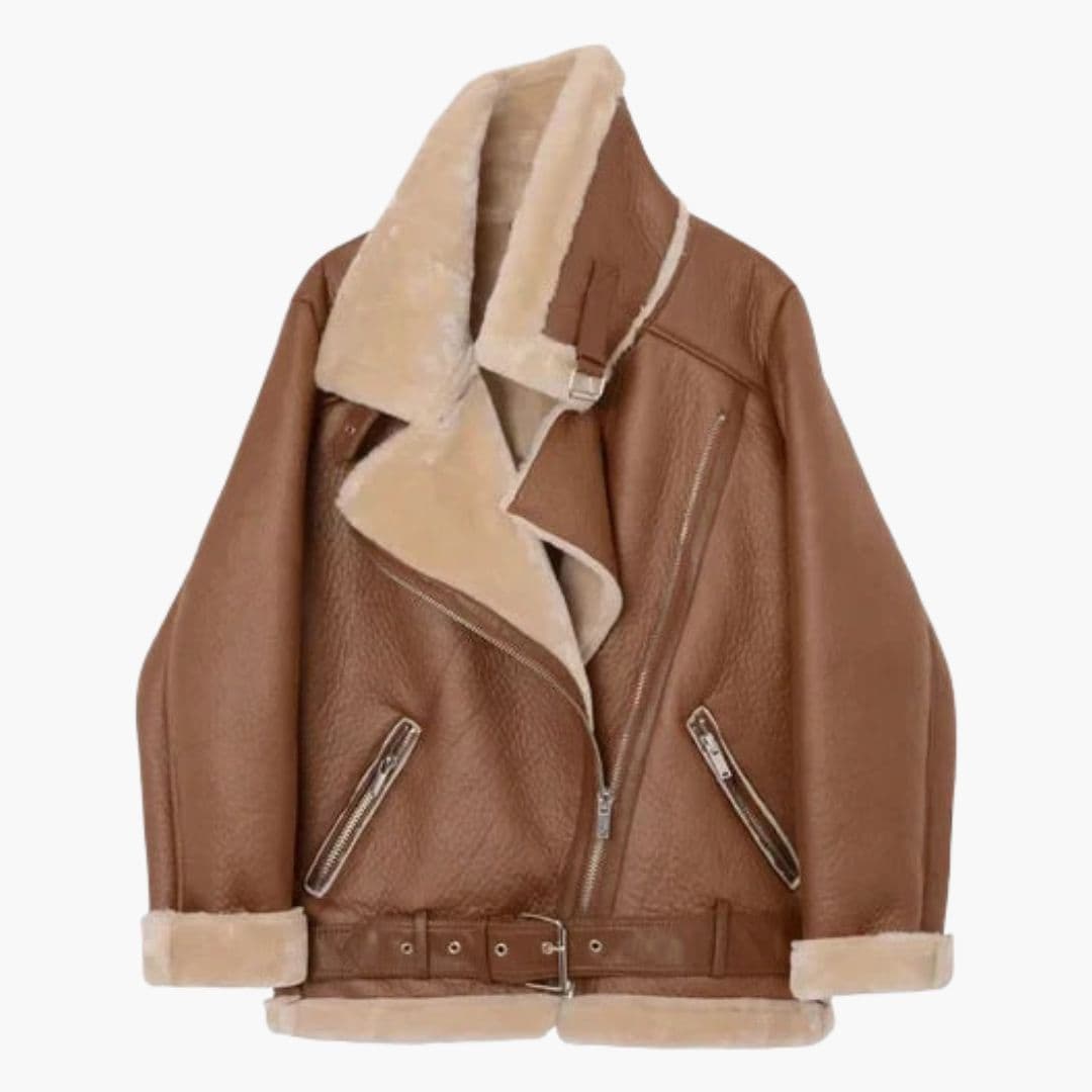 Manteau femme avec ceinture et poches zippées