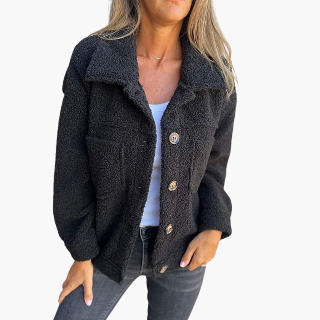 Manteau femme avec col à revers