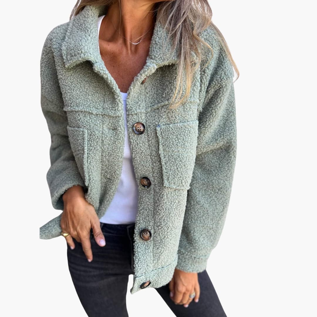 Manteau femme avec col à revers