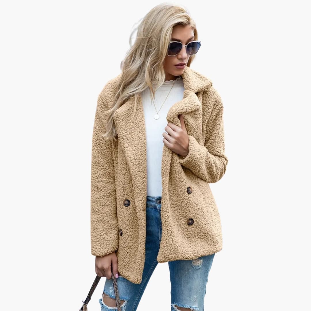 Manteau femme avec fermeture boutonnée