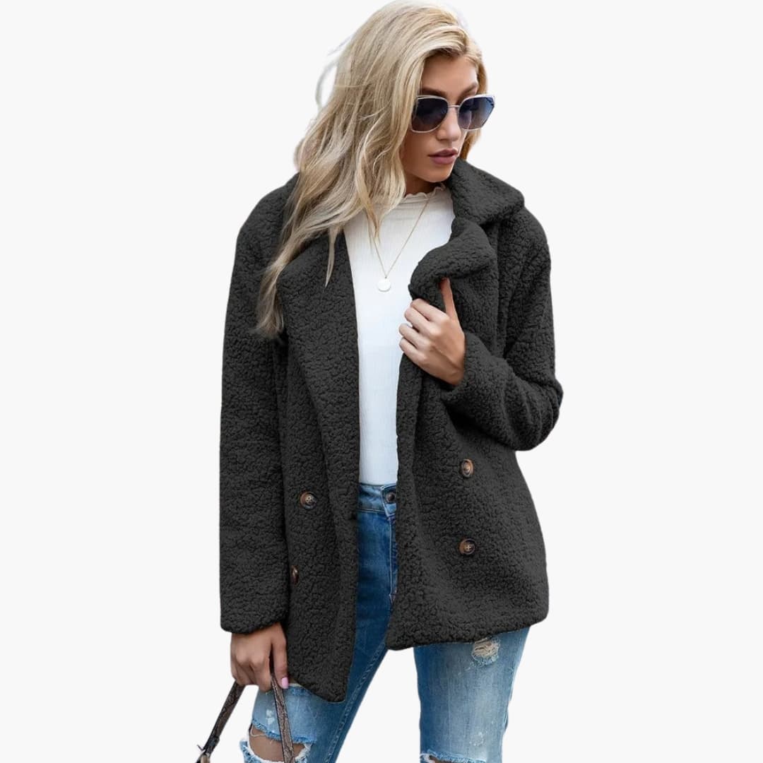 Manteau femme avec fermeture boutonnée