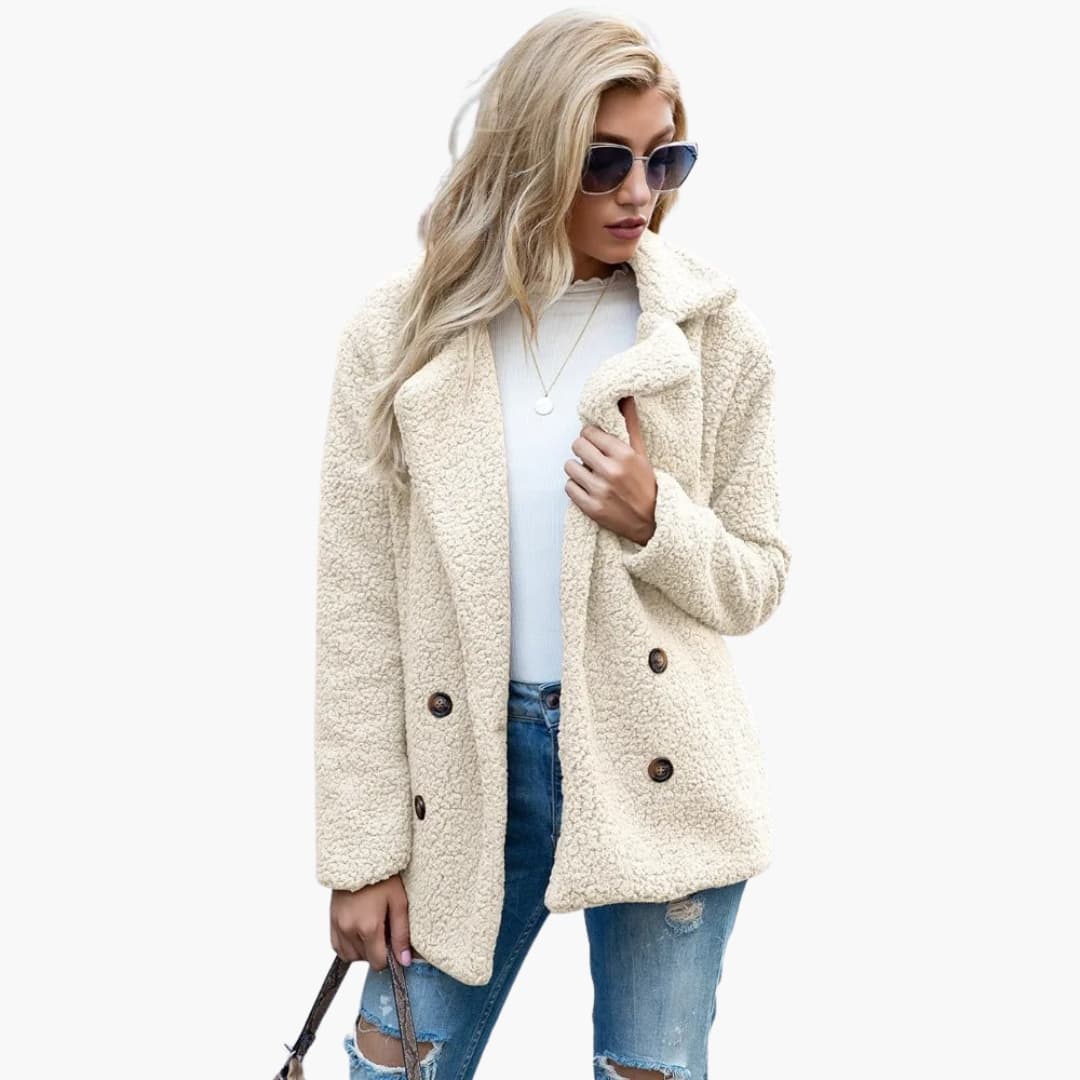 Manteau femme avec fermeture boutonnée