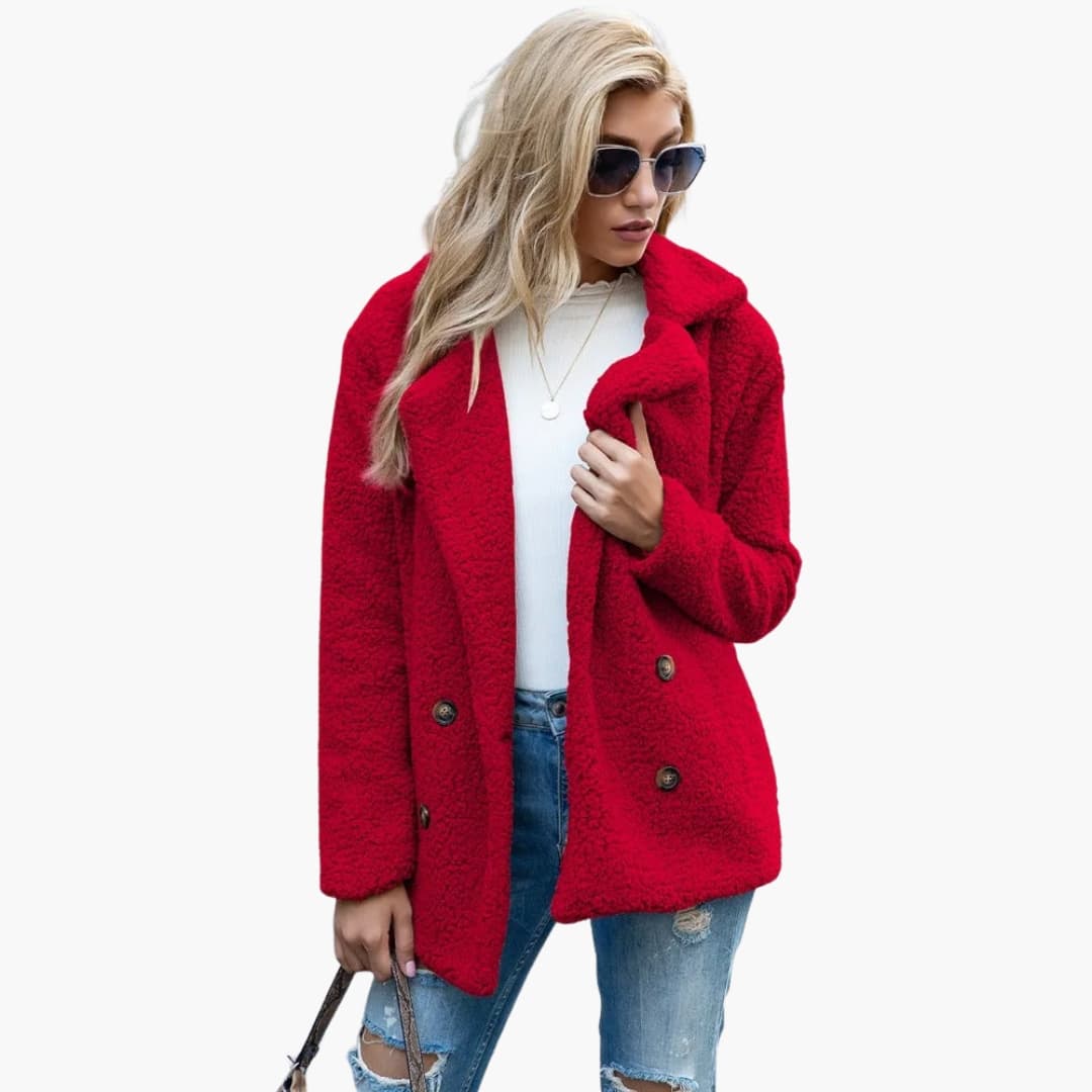 Manteau femme avec fermeture boutonnée