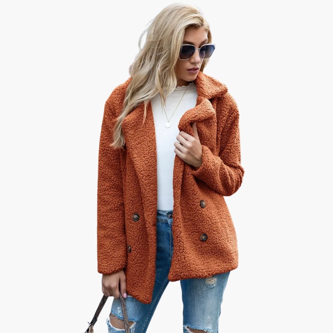 Manteau femme avec fermeture boutonnée