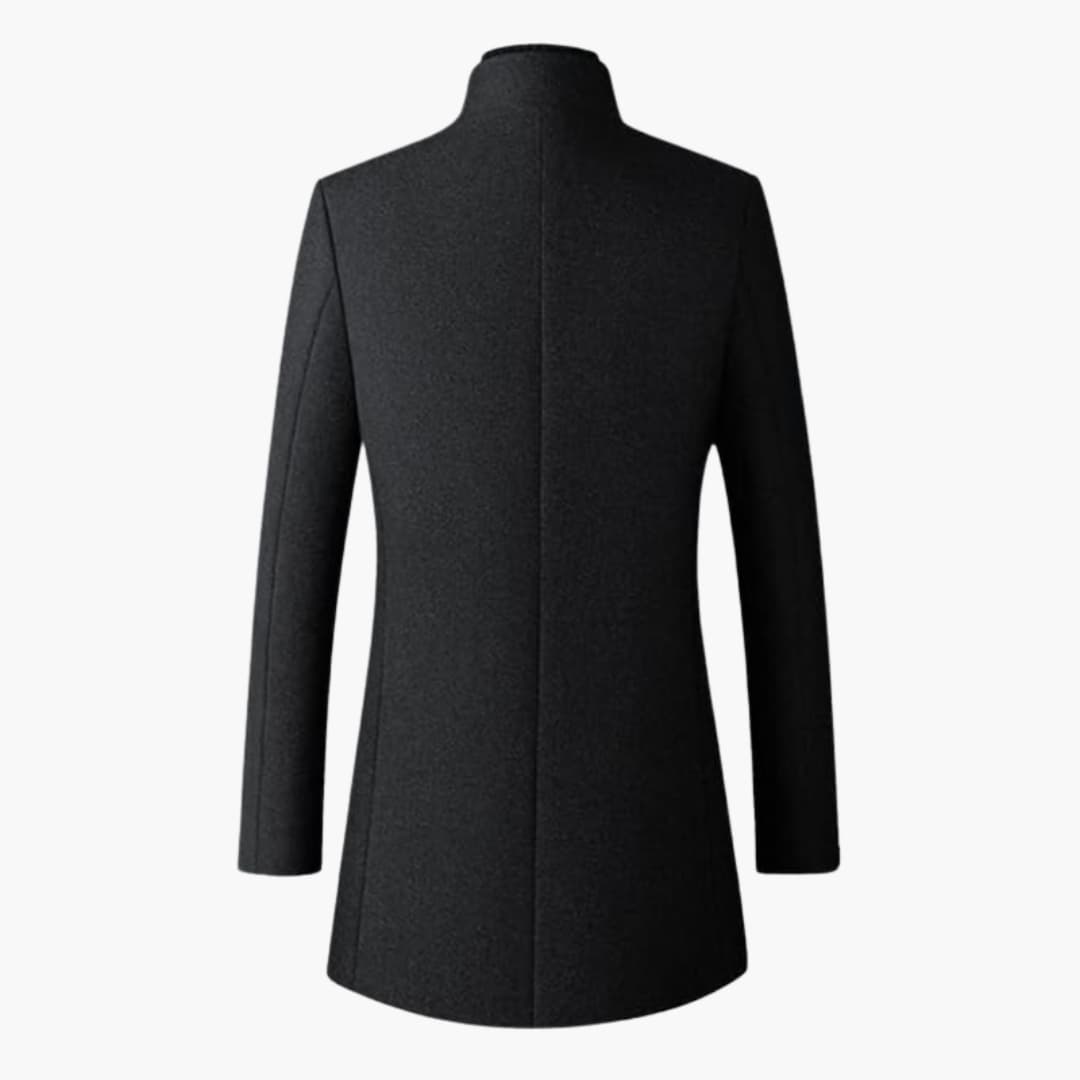 Manteau habillé pour homme avec fermeture boutonnée