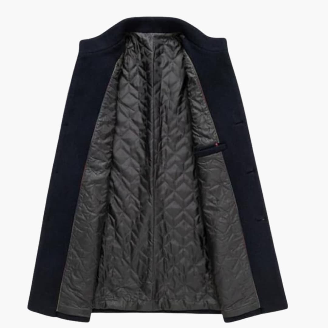 Manteau habillé pour homme avec fermeture boutonnée