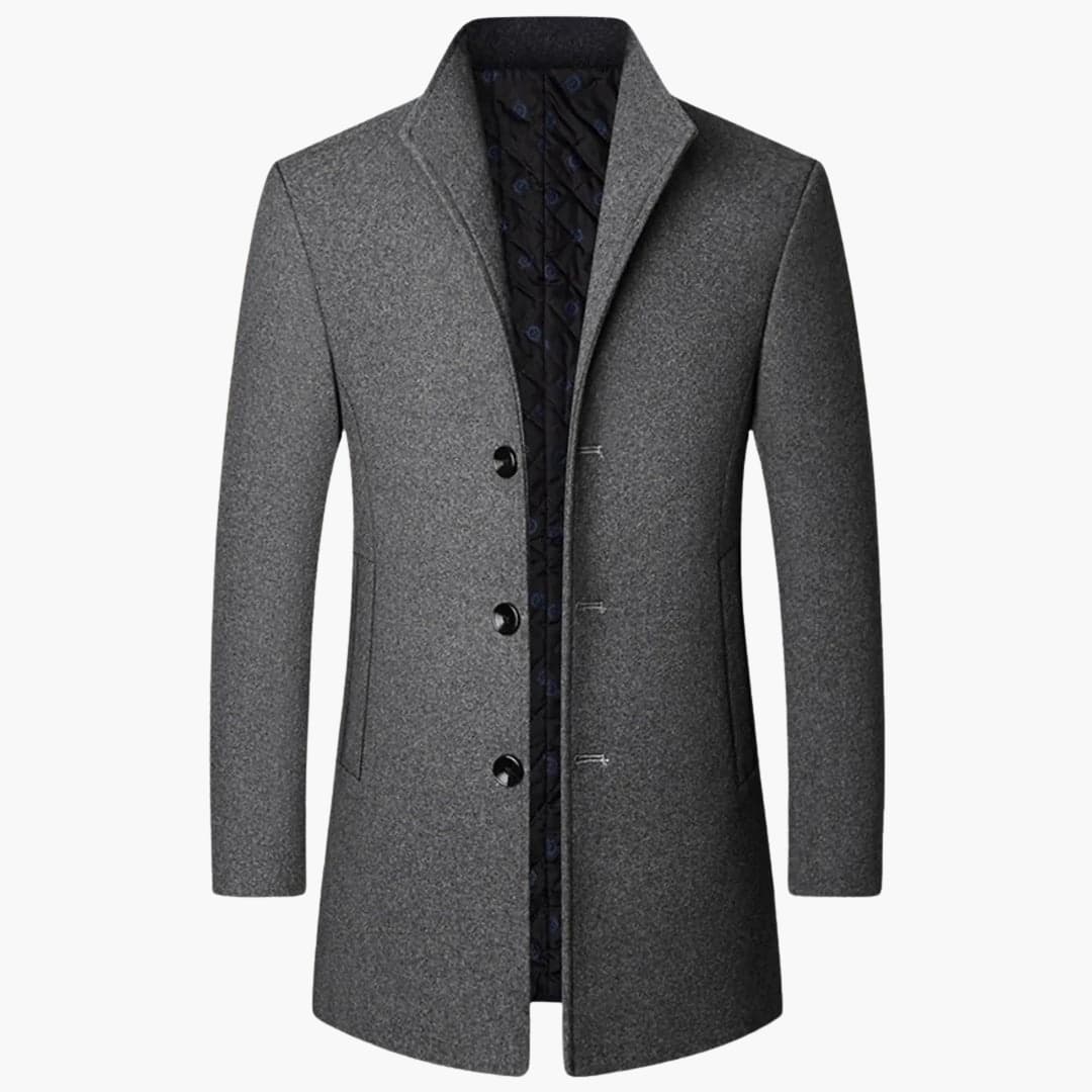 Manteau habillé pour homme avec fermeture boutonnée