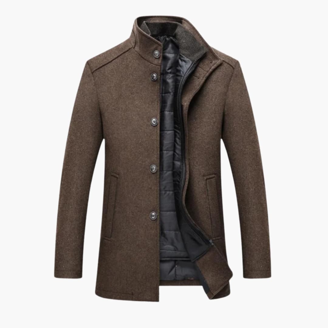 Manteau homme à manches longues avec boutons