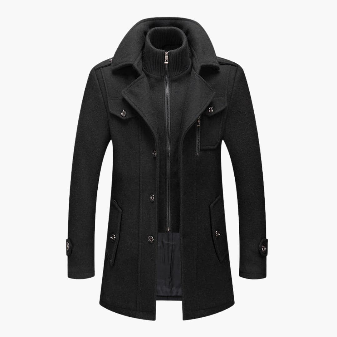 Manteau homme avec col structuré