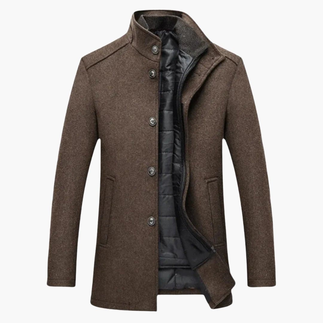 Manteau homme avec fermeture boutonnée