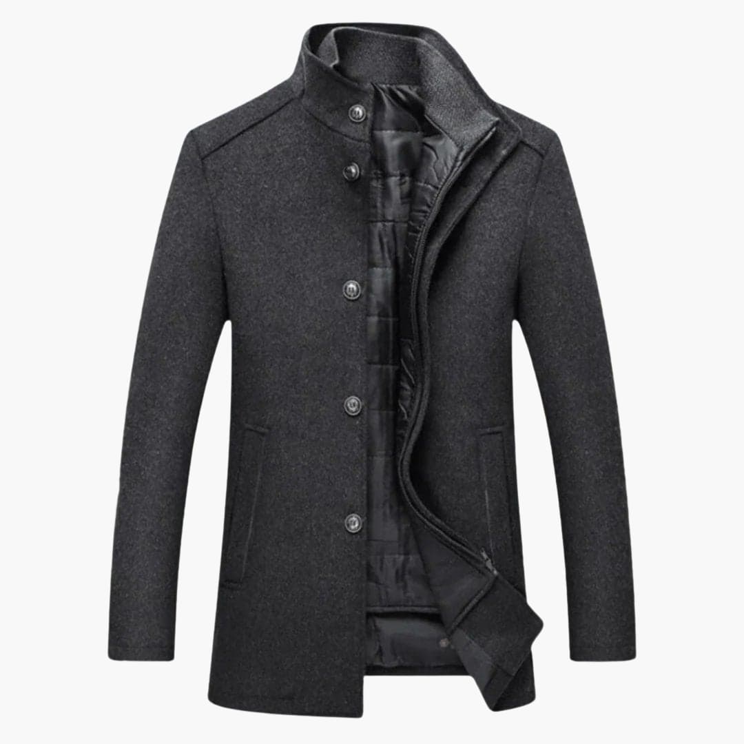 Manteau homme avec fermeture boutonnée