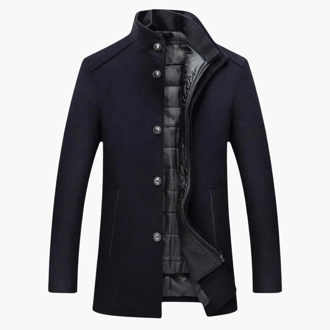 Manteau homme avec fermeture boutonnée
