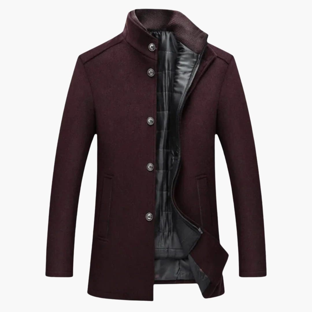 Manteau homme avec fermeture boutonnée