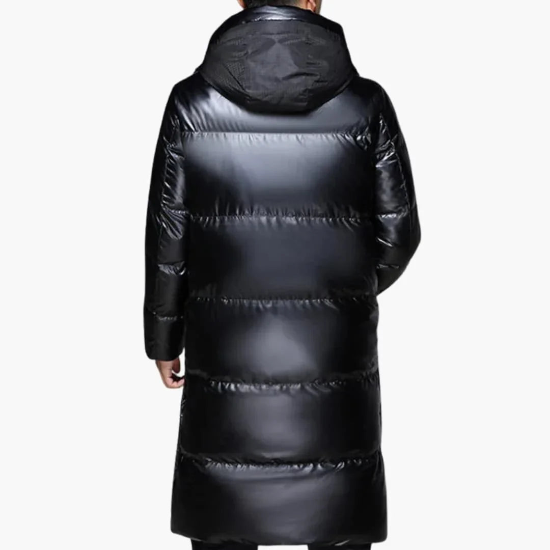 Manteau long homme avec capuche