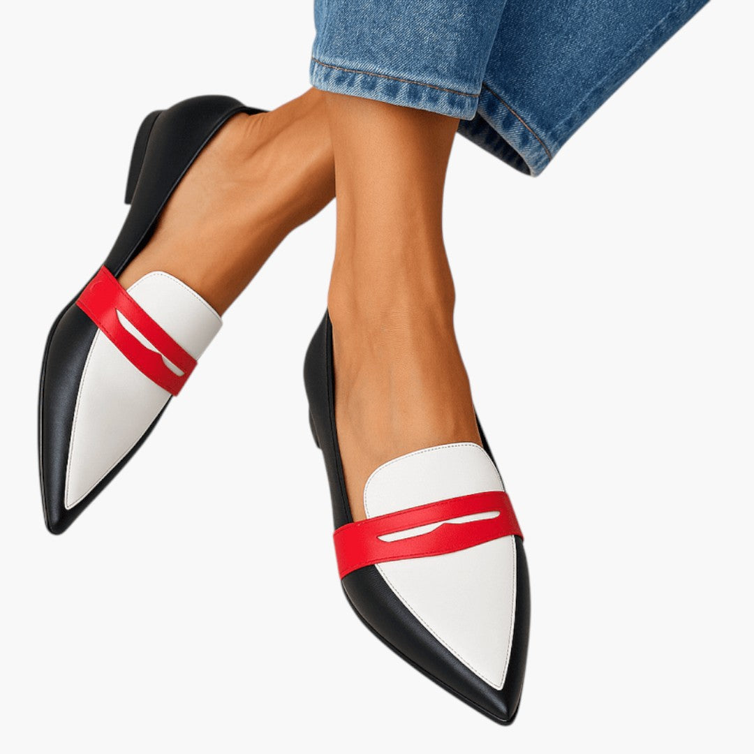 Mocassins Femme avec Bout Pointu et Semelle Légère