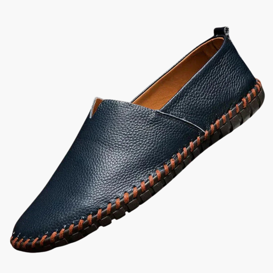 Mocassins à enfiler pour homme à coupe basse et semelle cousue