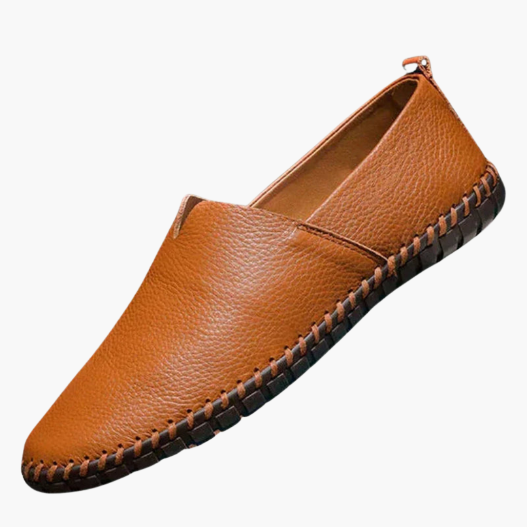 Mocassins à enfiler pour homme à coupe basse et semelle cousue