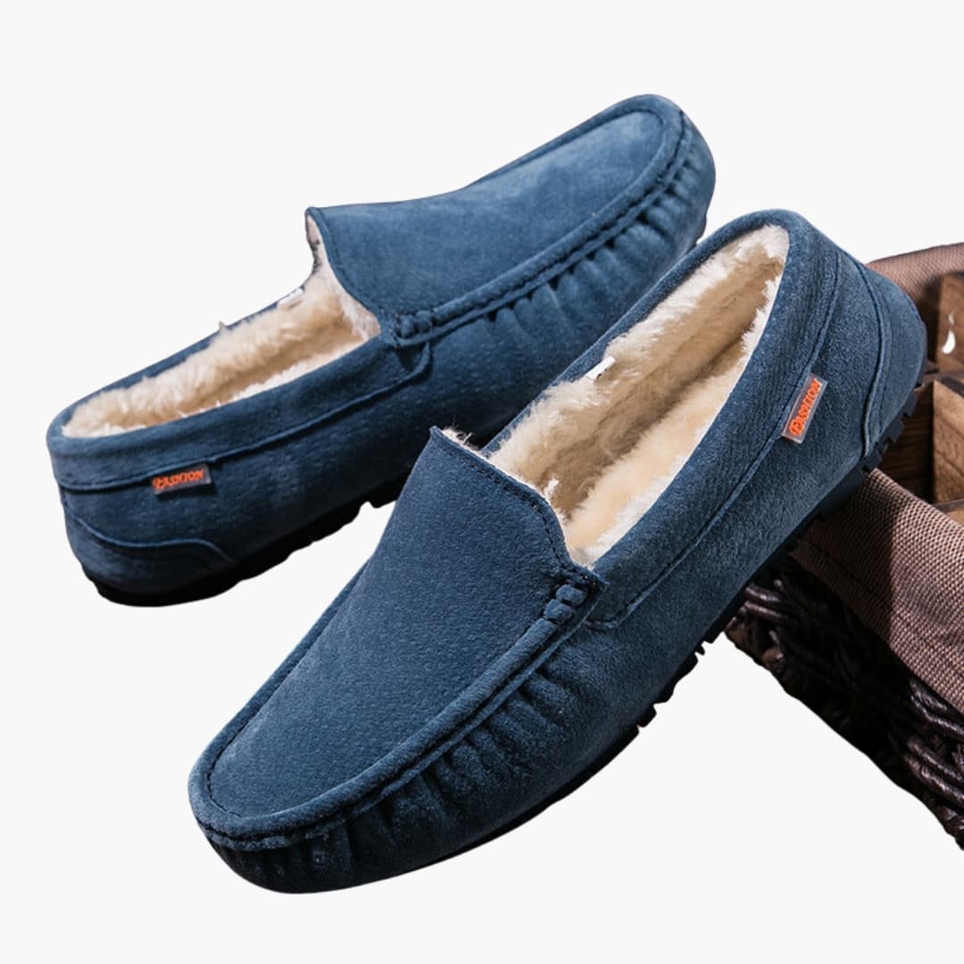 Mocassins homme avec doublure intérieure et semelle antidérapante