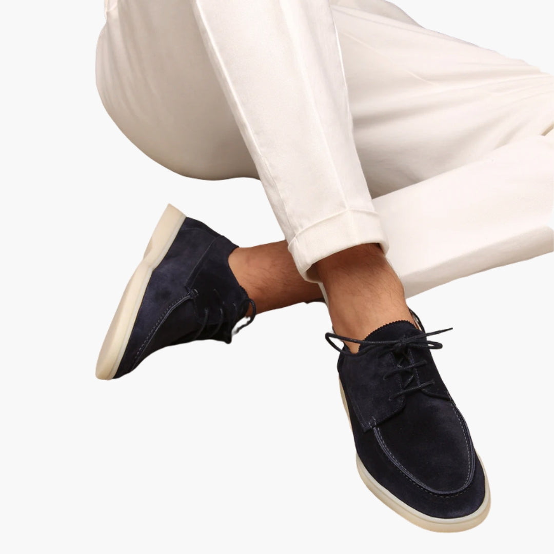 Mocassins homme avec laçage sur le devant