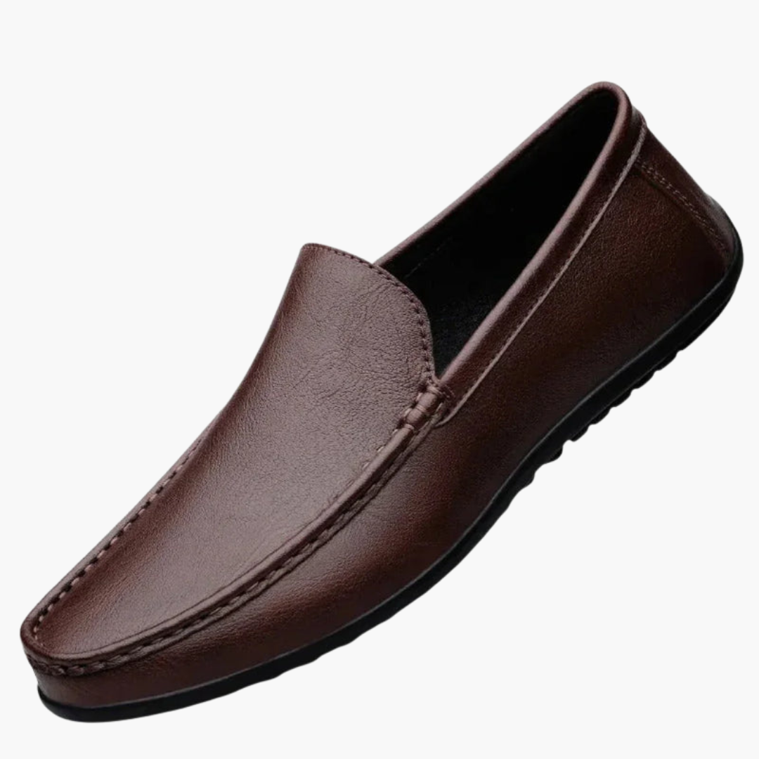 Mocassins pour homme à enfiler, coupe basse et semelle flexible