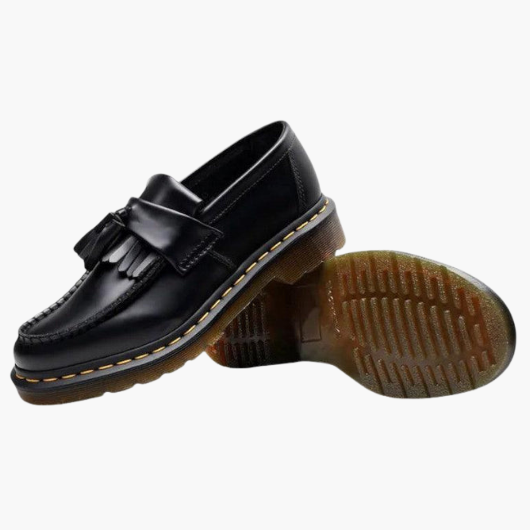 Mocassins pour homme avec glands et semelle cousue