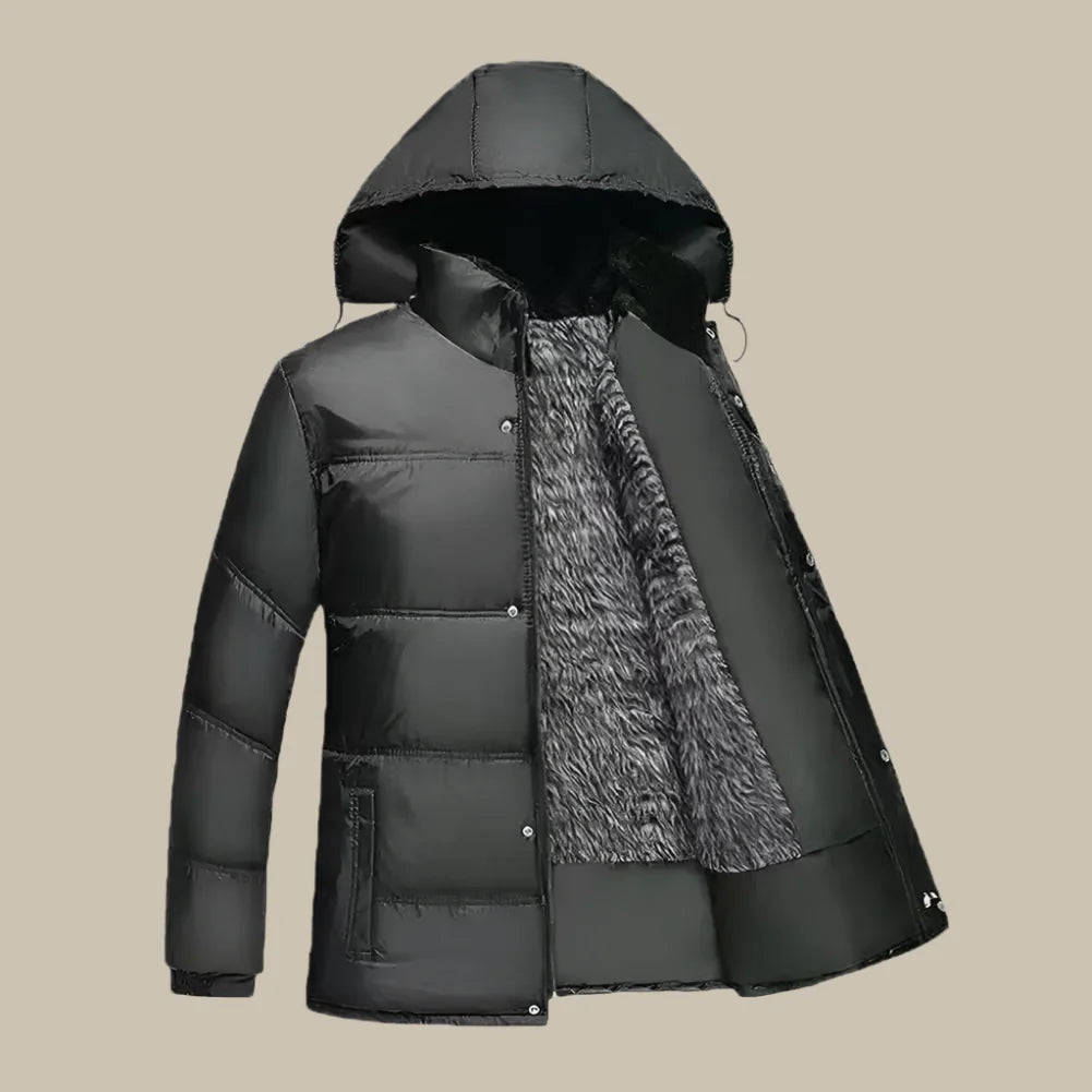 Novant Citadel Parka Manteaux | Parka Homme Longue Moderne Matelassée avec Doublure Polaire