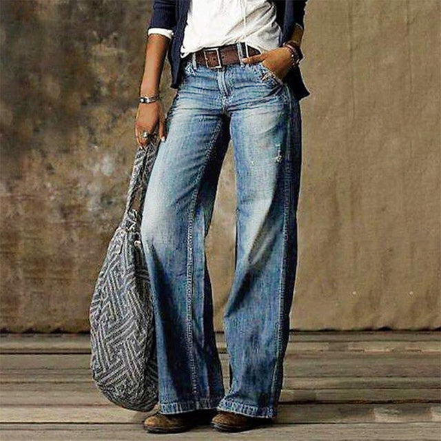 Jean femme slim extensible | Taille mi-haute, liberté de mouvement | Style casual chic au quotidien