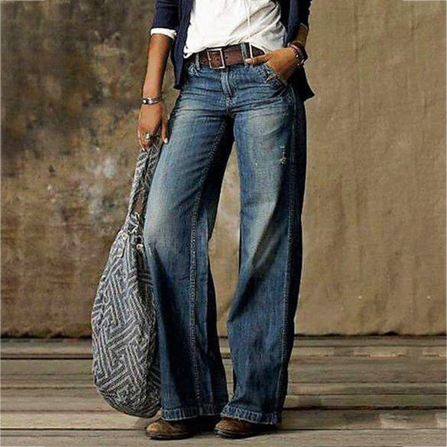 Jean femme slim extensible | Taille mi-haute, liberté de mouvement | Style casual chic au quotidien