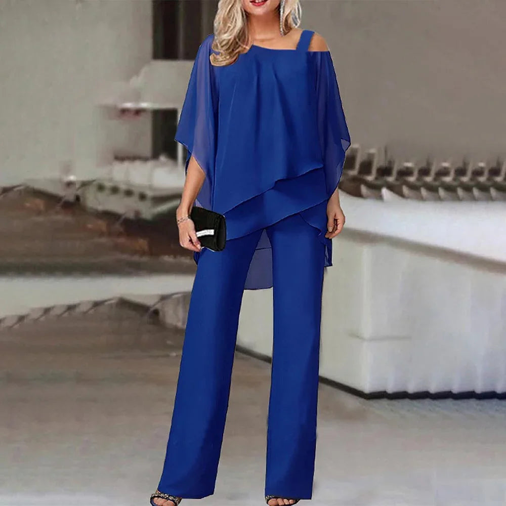 Ensemble 2 pièces femme | tenue épaules dénudées à l’allure fluide