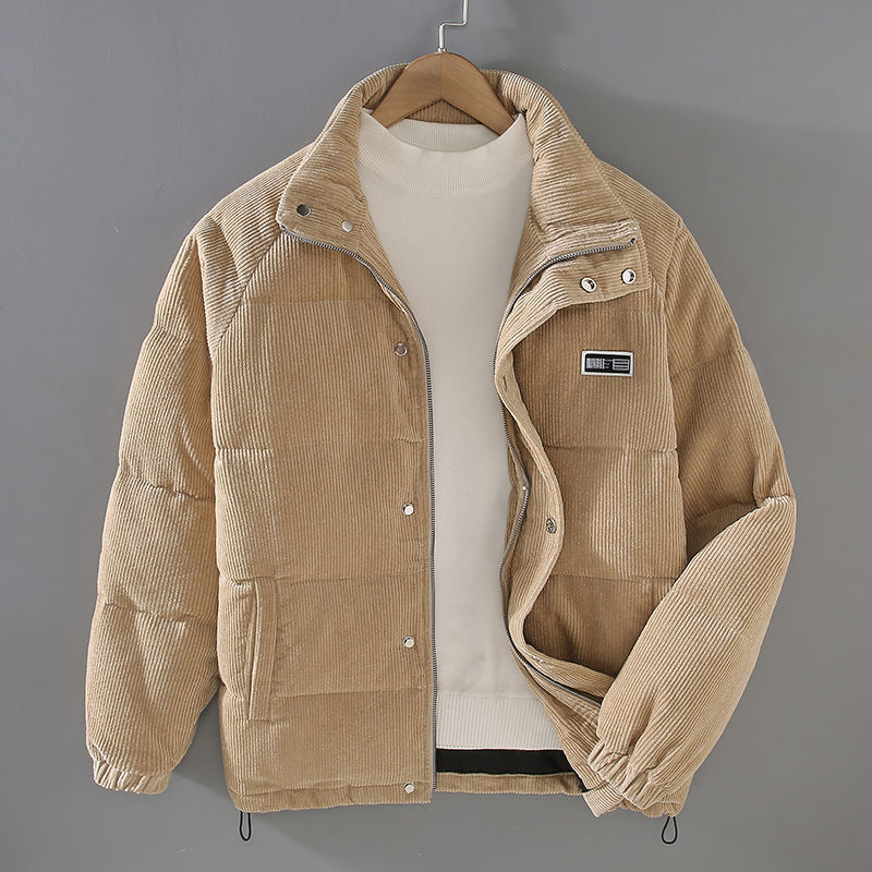 Veste Homme Chaude En Velours Côtelé | Style Classique et Confort Hivernal