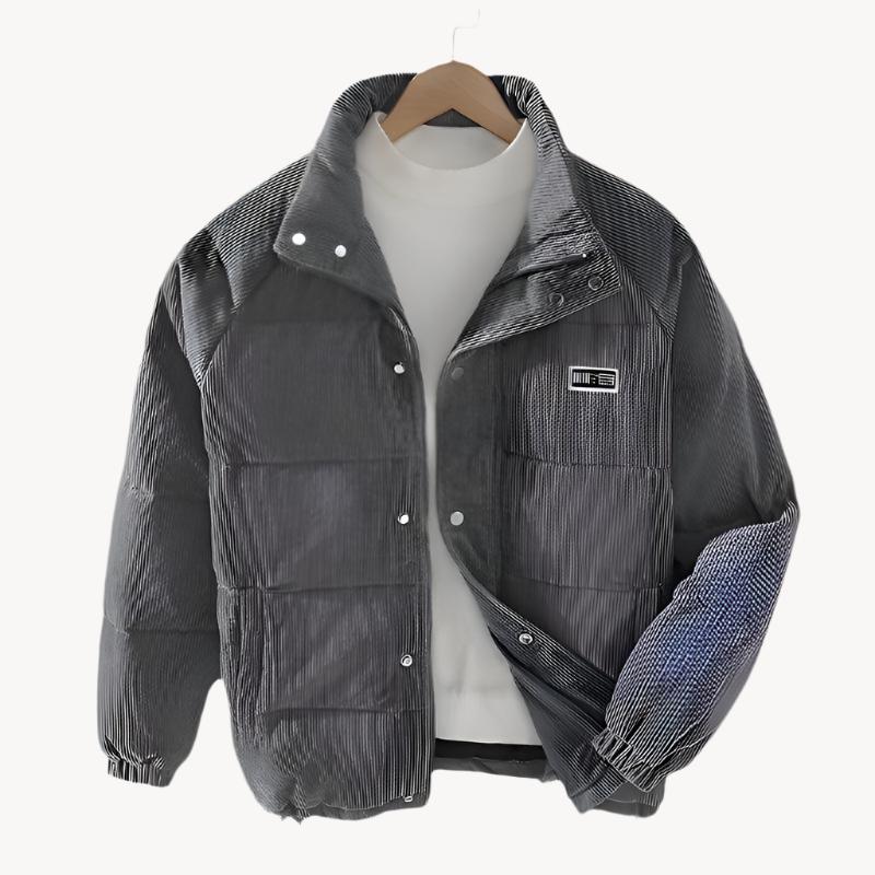 Veste Homme Chaude En Velours Côtelé | Style Classique et Confort Hivernal