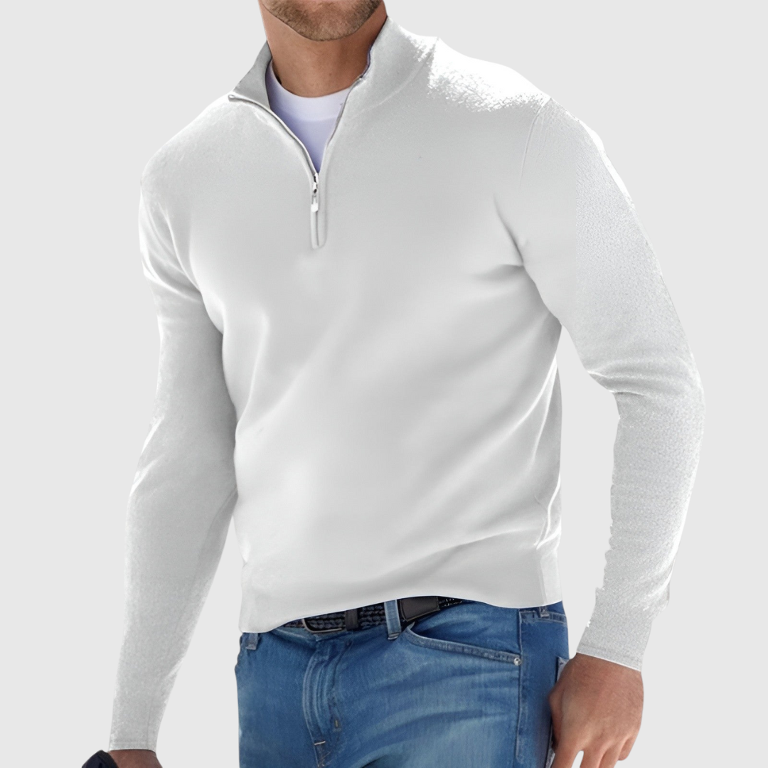 Pull Zippé Homme Élégant et Confortable | Style Polyvalent Automne Hiver