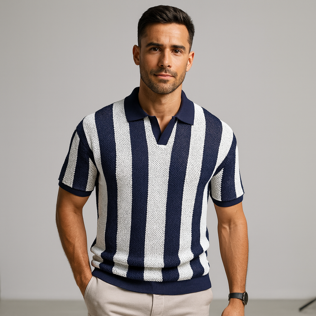 Polo Lino – Coupe Ajustée, Style Décontracté Chic