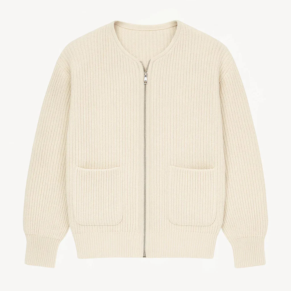 Gilet homme fermeture zippée | Coupe droite, col rond, poches discrètes | Look épuré, tailles S à XXL