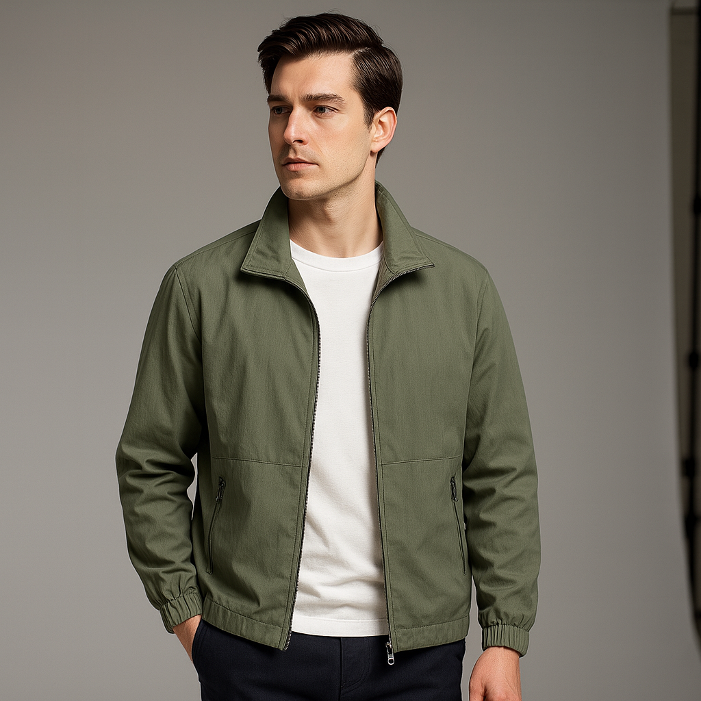 Veste homme mi saison | Coupe ajustée respirante | Poches intérieures discrètes style casual chic