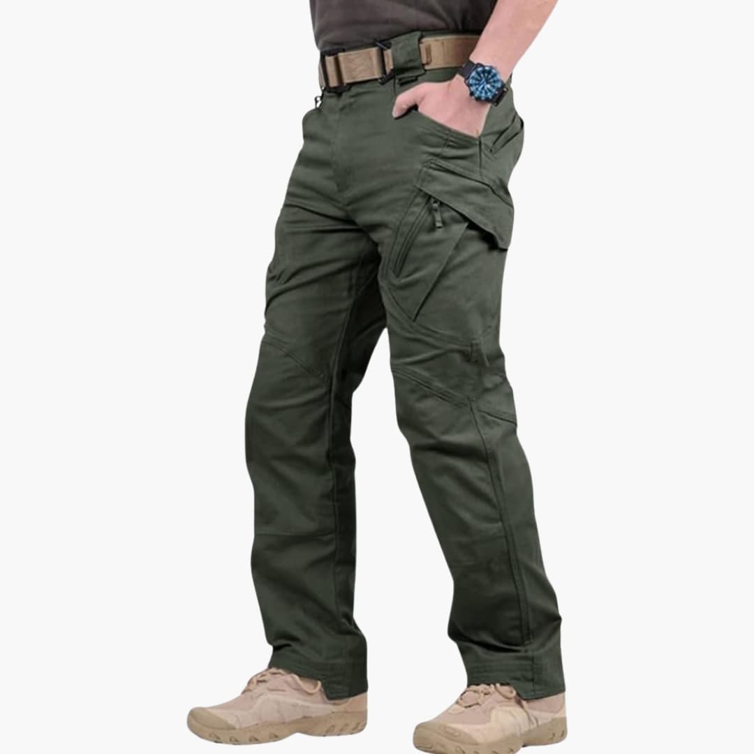 Pantalon Cargo Homme avec Multi-Poches et Ceinture Réglable