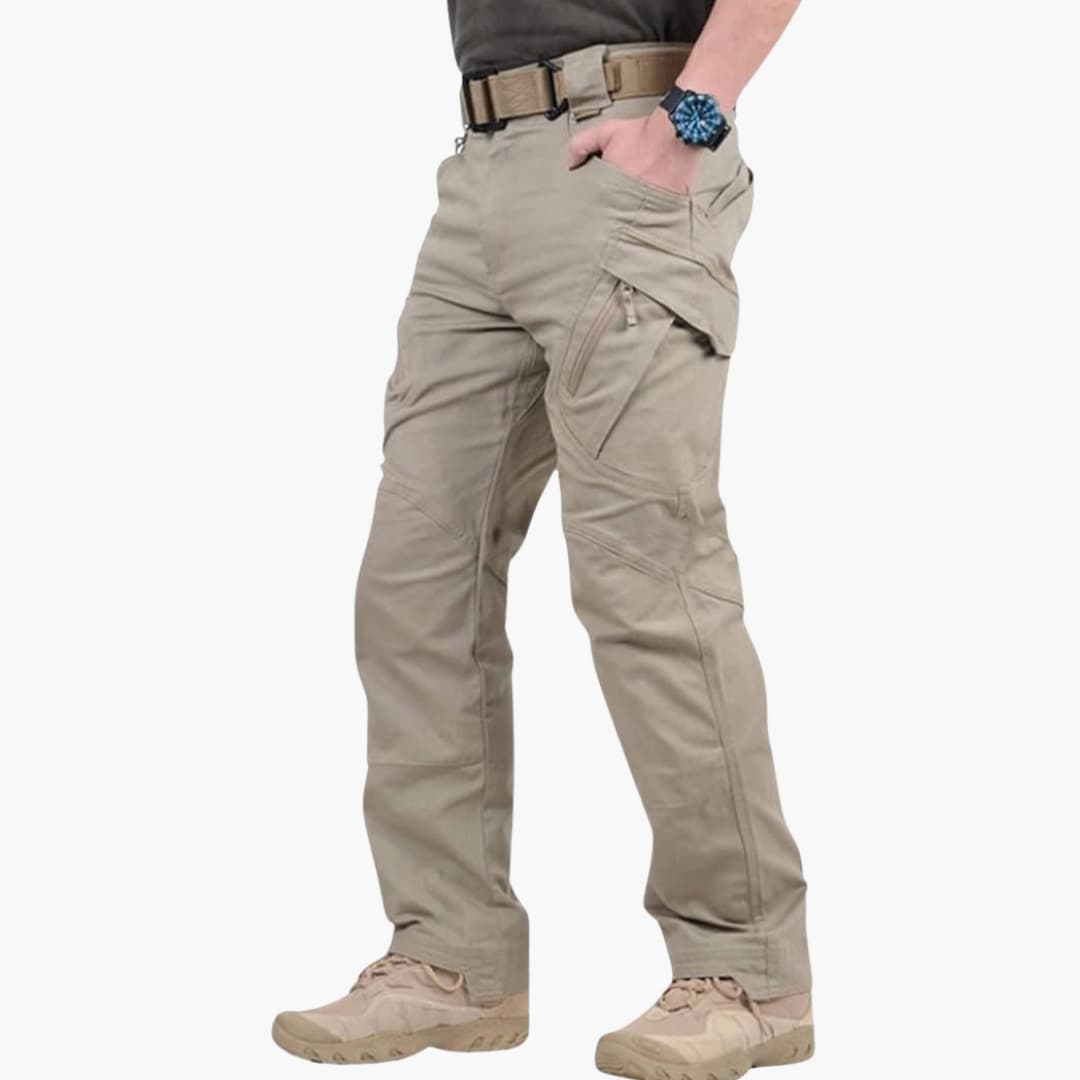 Pantalon Cargo Homme avec Multi-Poches et Ceinture Réglable