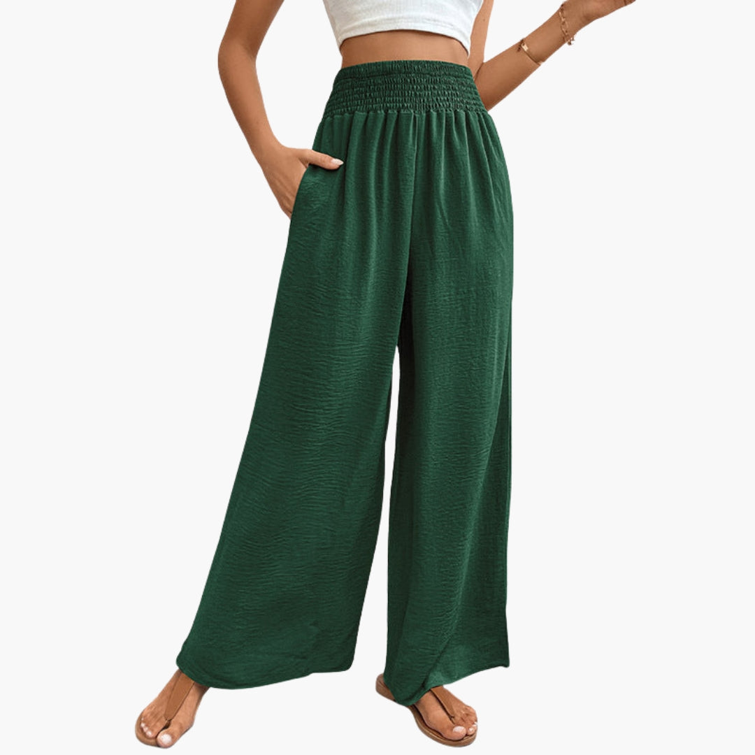 Pantalon Femme à Jambes Larges