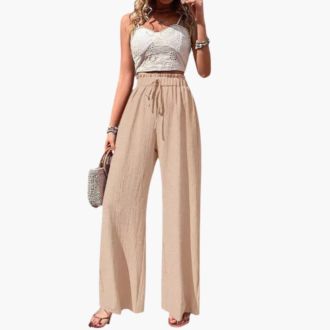 Pantaloni Donna con Gambe Larghe