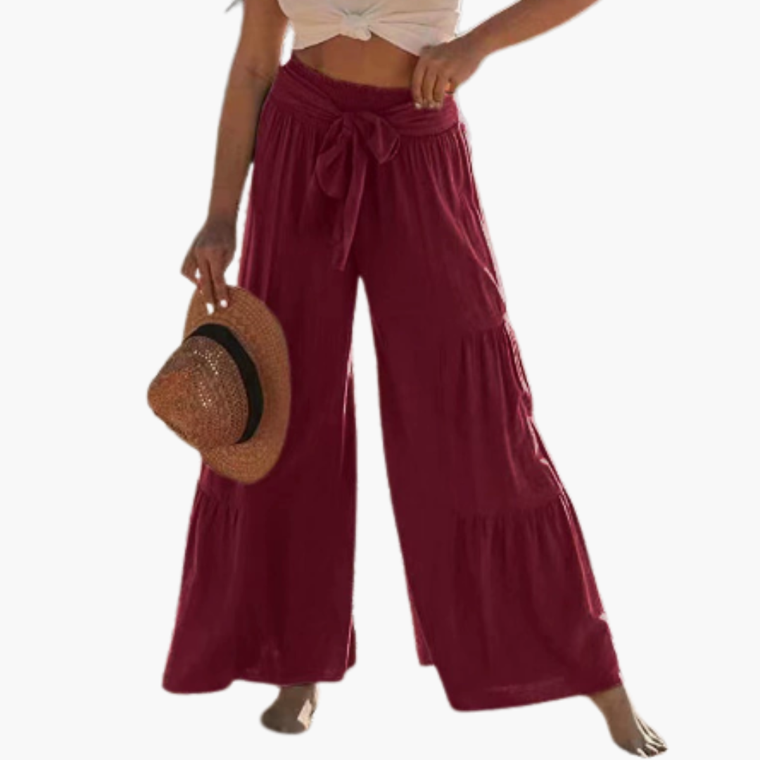 Pantaloni donna con vita elastica per l’estate