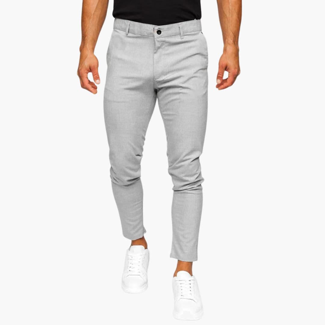 Pantalon Homme à Jambes Droites et Poches Latérales