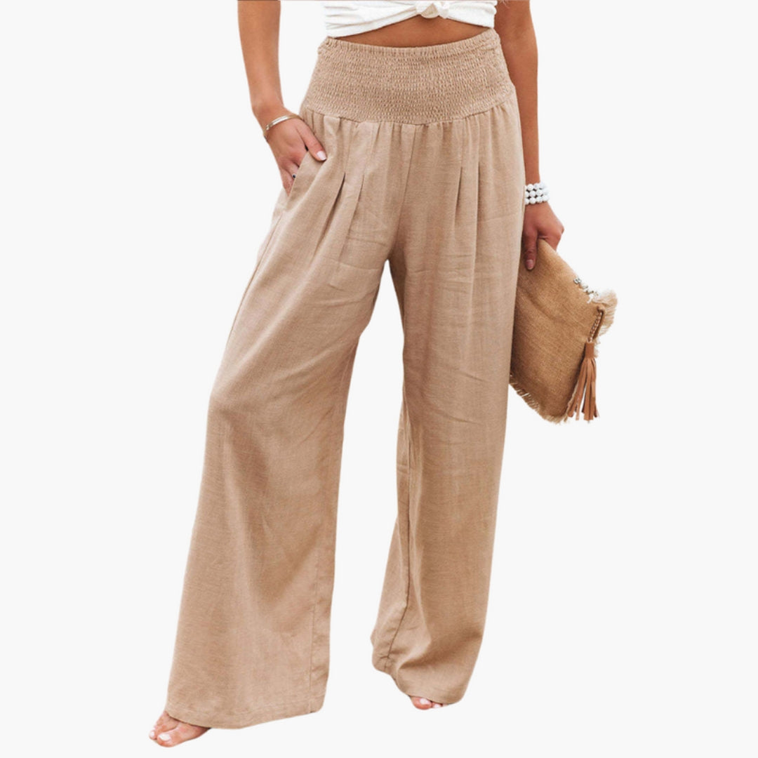Pantaloni palazzo donna con gambe larghe