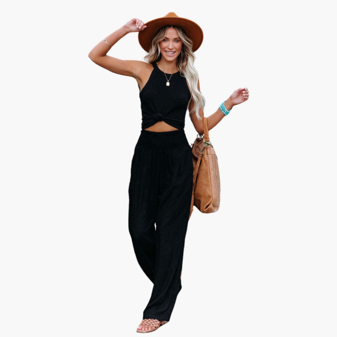 Pantaloni palazzo donna con gambe larghe