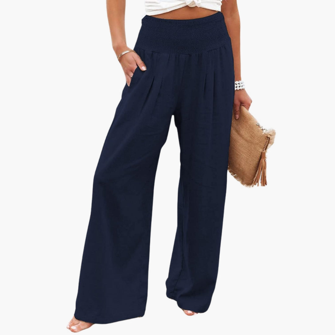 Pantaloni palazzo donna con gambe larghe