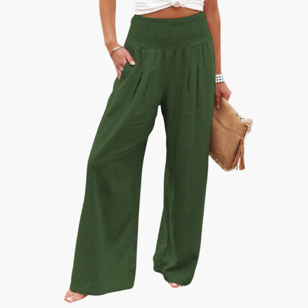 Pantaloni palazzo donna con gambe larghe