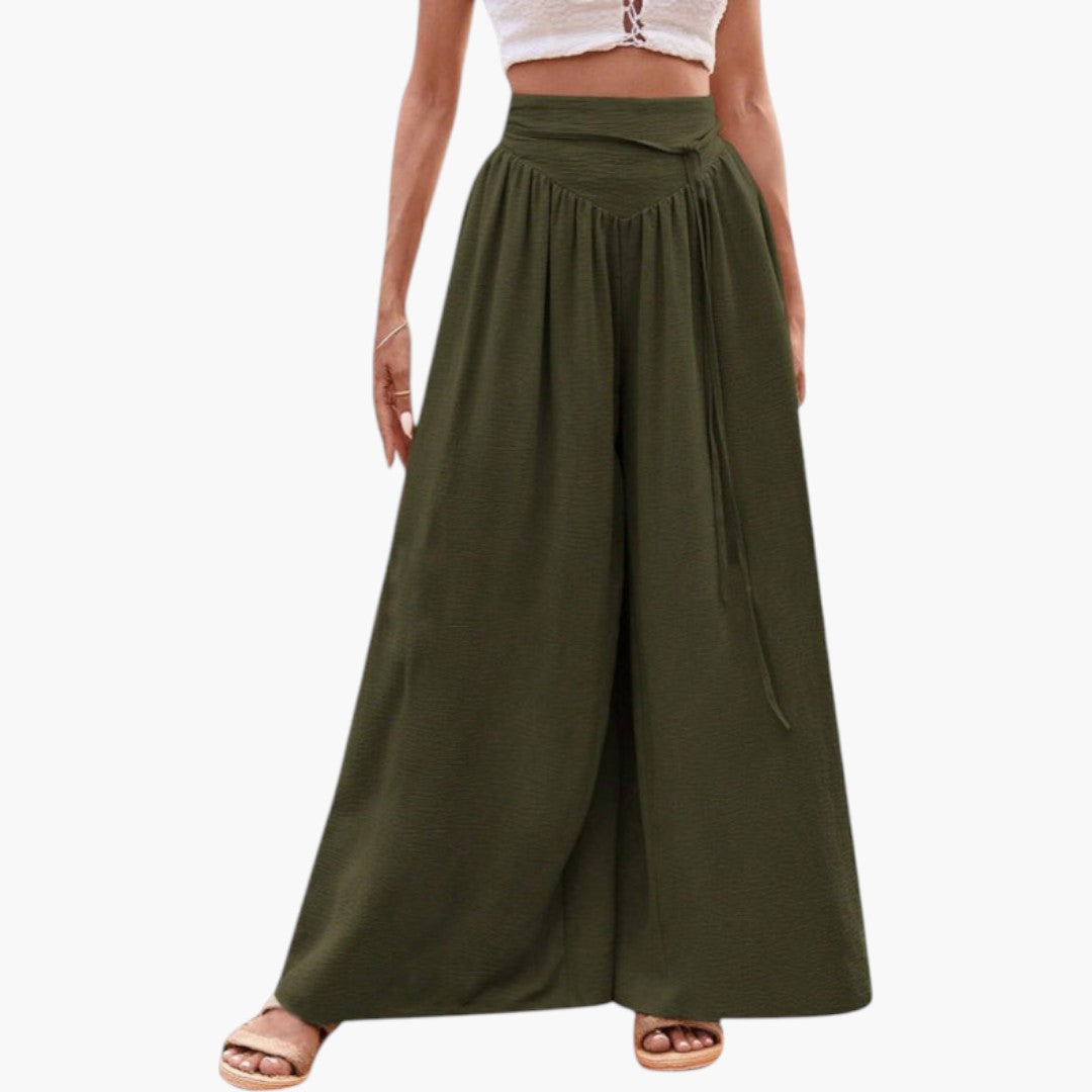 Women's Palazzo Pants with High Waist