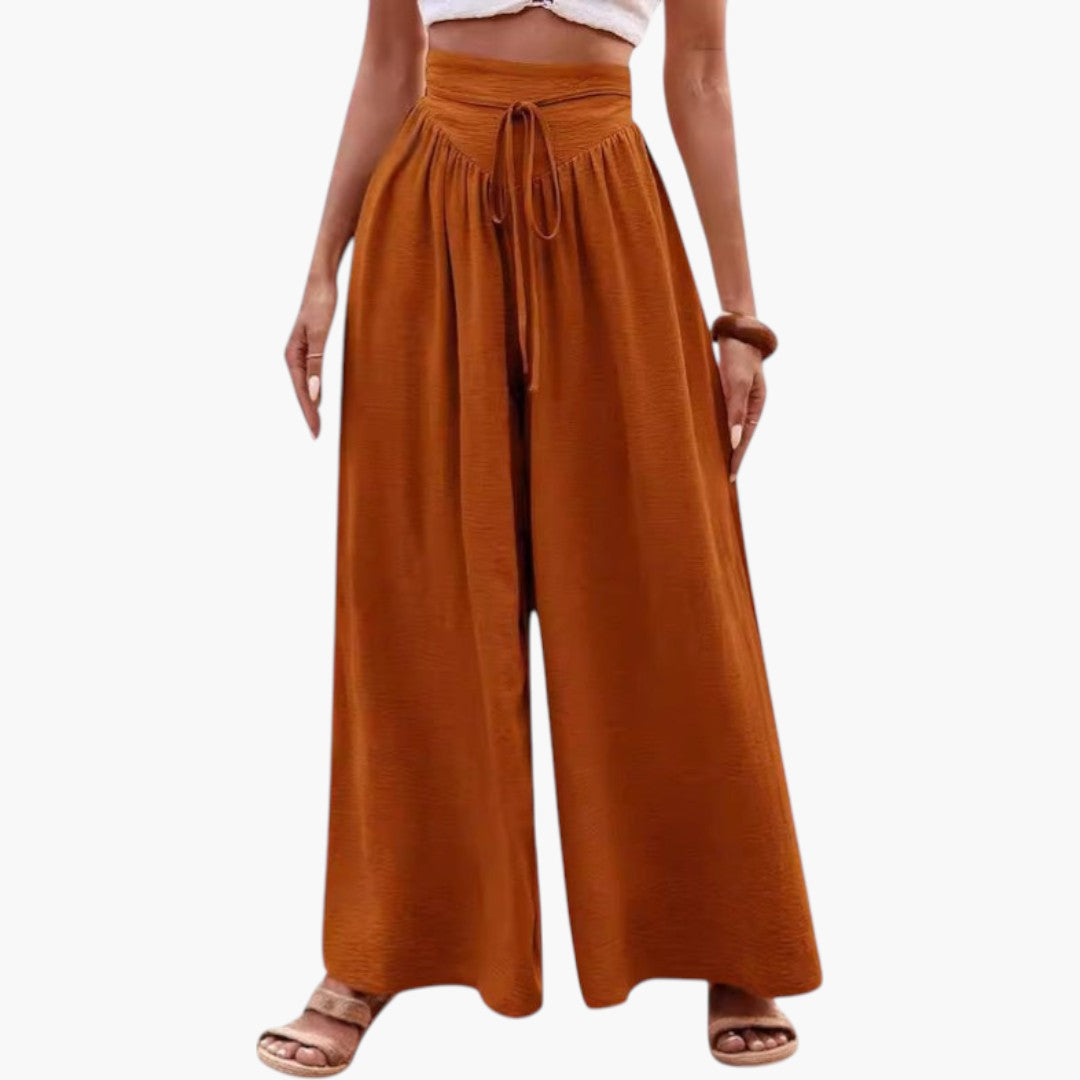 Women's Palazzo Pants with High Waist
