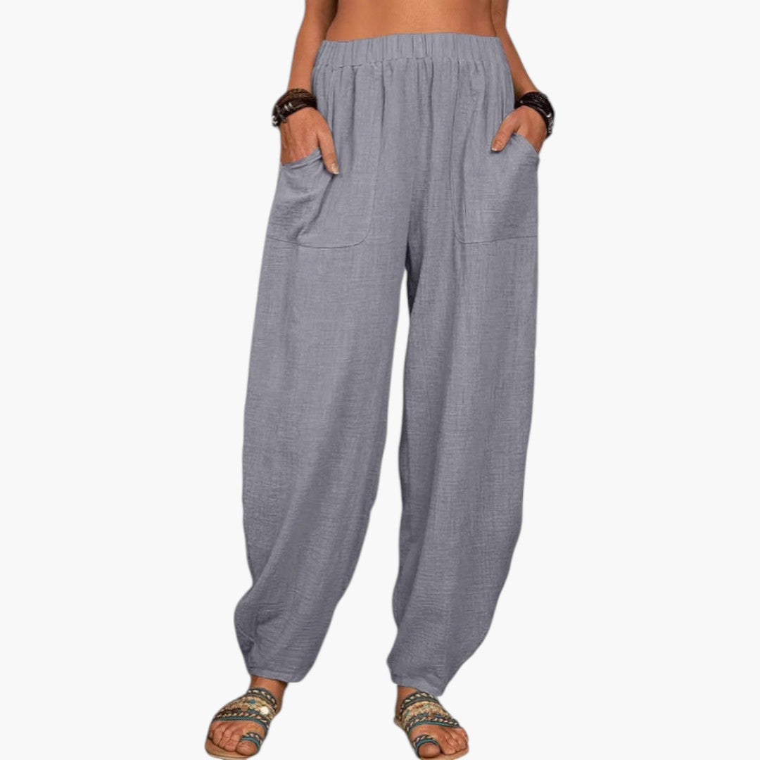 Palazzo Pants for Women with Side Pockets